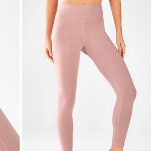 Fabletics High-Waisted Heathered 7/8 leggings